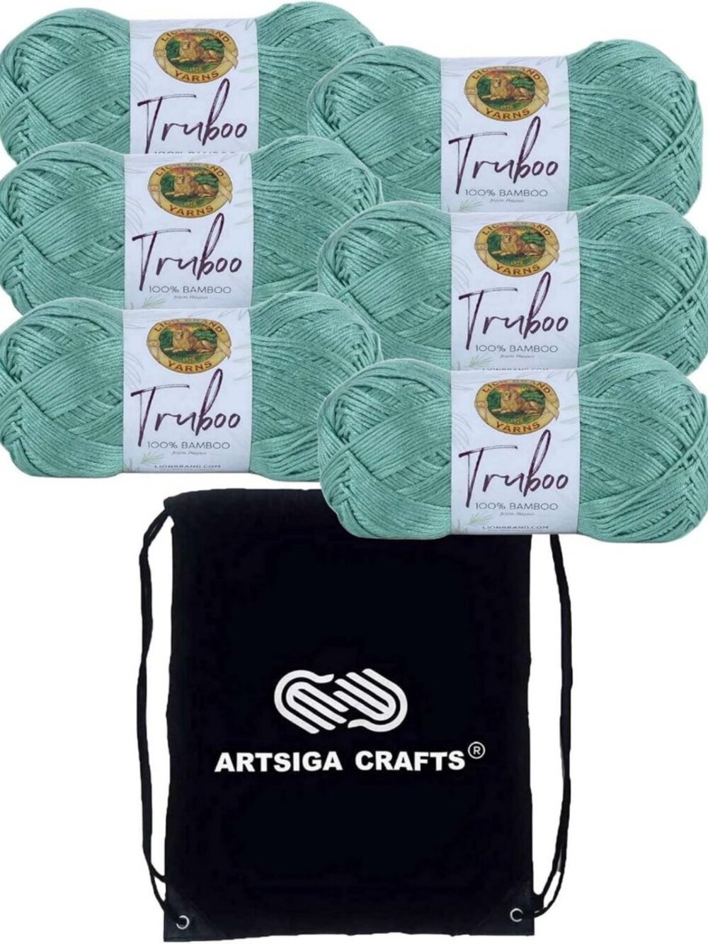 Soft Seafoam Bamboo Yarn - Lightweight, Eco-Friendly, Perfect for Knitting